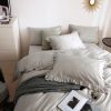 DM809K | King Size 6 piece Duvet Cover Set Ruffled Bedding 100% Cotton