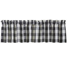 Wicklow Check Valance (Color2: Black & Cream)