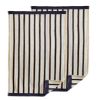 Cotton Striped Medium Weight 2 Piece Bath Towel Set