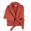 Waffle Weave Plush Egyptian Cotton Terry Bathrobe