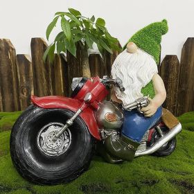 Motorcycle Resin Statue Pendant (Option: Large Flocking Motorcycle)