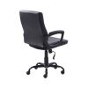 Mainstays Bonded Leather Mid-Back Manager's Office Chair, Black