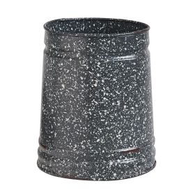 Granite Enamelware Utensil Crock (Color: Grey)