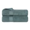 Zero Twist Smart Dry Combed Cotton 2 Piece Bath Towel Set