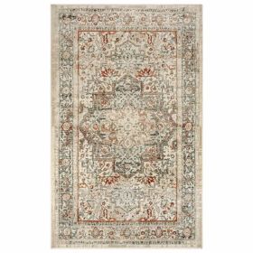 Lucida Distressed Medallion Area Rug (size: 4'x6')