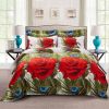 Duvet Cover Set, King Size Floral Bedding, Dolce Mela - Romeo DM711K