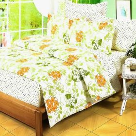 Blancho Bedding - [Summer Leaf] 100% Cotton 7PC Bed In A Bag (Full Size) (size: Full)