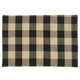 Wicklow Check Backed Placemat (Color2: black)